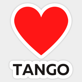 Tango Social Dance Design Sticker